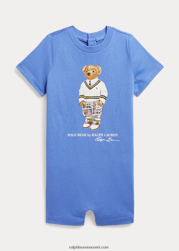 Ralph Lauren vauva poolo karhu puuvillajersey shortall 0Z24ZR10021 satamasaaren sininen