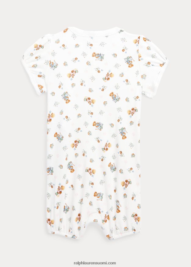 Ralph Lauren vauva poolokarhu puuvillakupla shortall 0Z24ZR7675 puutarhan karhu