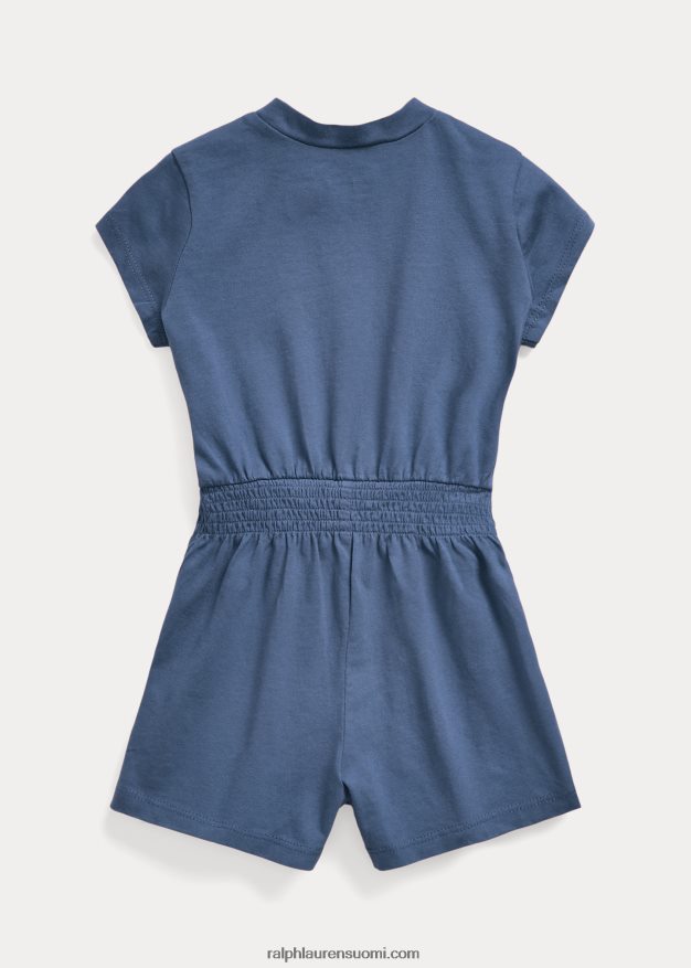 Ralph Lauren vauva puuvillajersey-housut 0Z24ZR8161 yölaivasto/chilipippuri