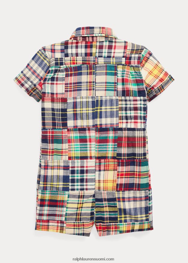 Ralph Lauren vauva tilkkupuuvillainen madras shortall 0Z24ZR8149 madrasin tilkkutäkki