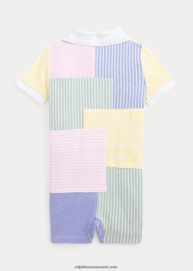 Ralph Lauren vauva tilkkuvärinen mesh polo shortall 0Z24ZR7666 satamasaari sininen multi