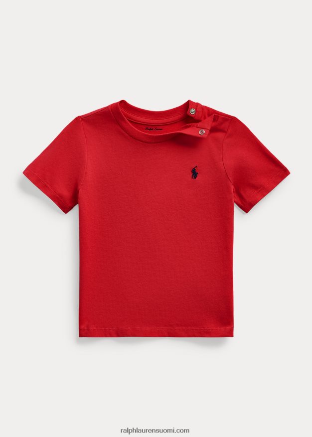 Ralph Lauren vauva crewneck puuvillatrikoosta 0Z24ZR7886 Rl 2000 punainen