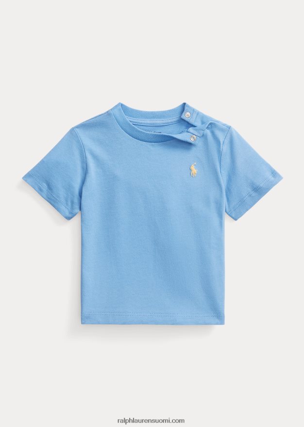 Ralph Lauren vauva crewneck puuvillatrikoosta 0Z24ZR8264 satamasaaren sininen