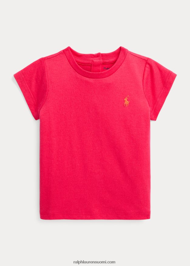 Ralph Lauren vauva crewneck puuvillatrikoosta 0Z24ZR8270 eloisa pinkki