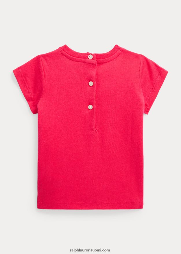 Ralph Lauren vauva crewneck puuvillatrikoosta 0Z24ZR8270 eloisa pinkki