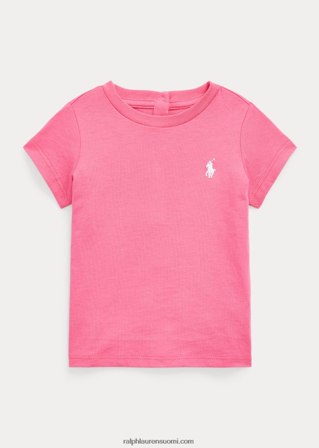 Ralph Lauren vauva crewneck puuvillatrikoosta 0Z24ZR8273 aavikon pinkki