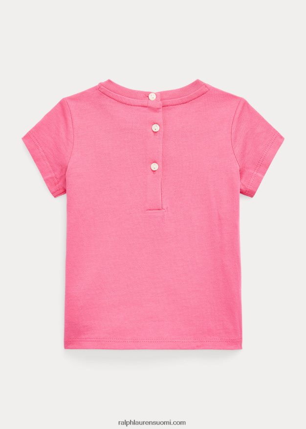 Ralph Lauren vauva crewneck puuvillatrikoosta 0Z24ZR8273 aavikon pinkki