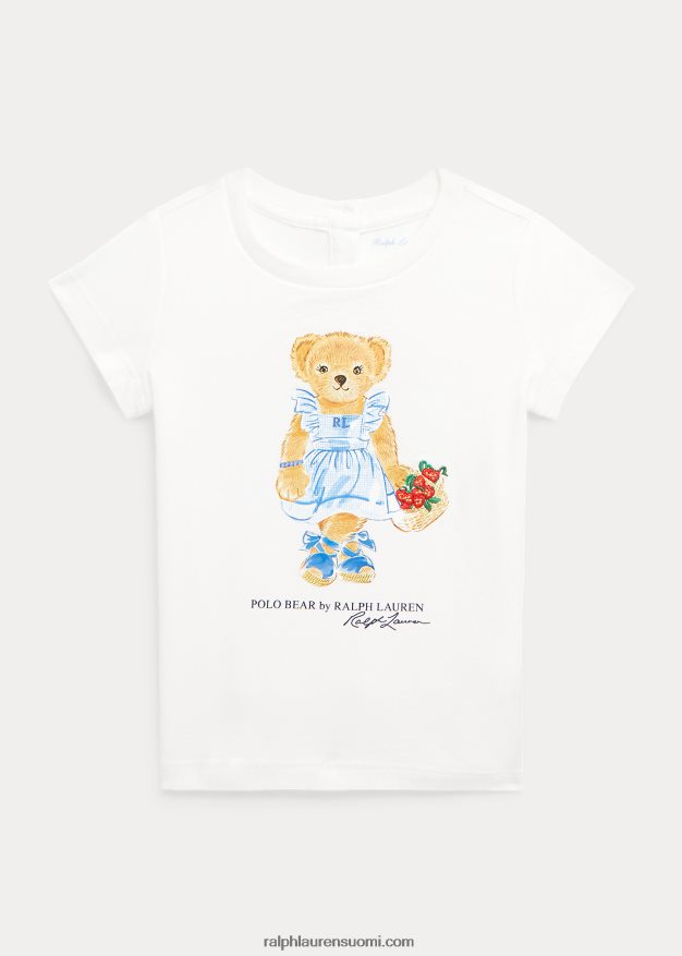 Ralph Lauren vauva poolo karhu puuvilla jersey t-paita 0Z24ZR7873 nevis