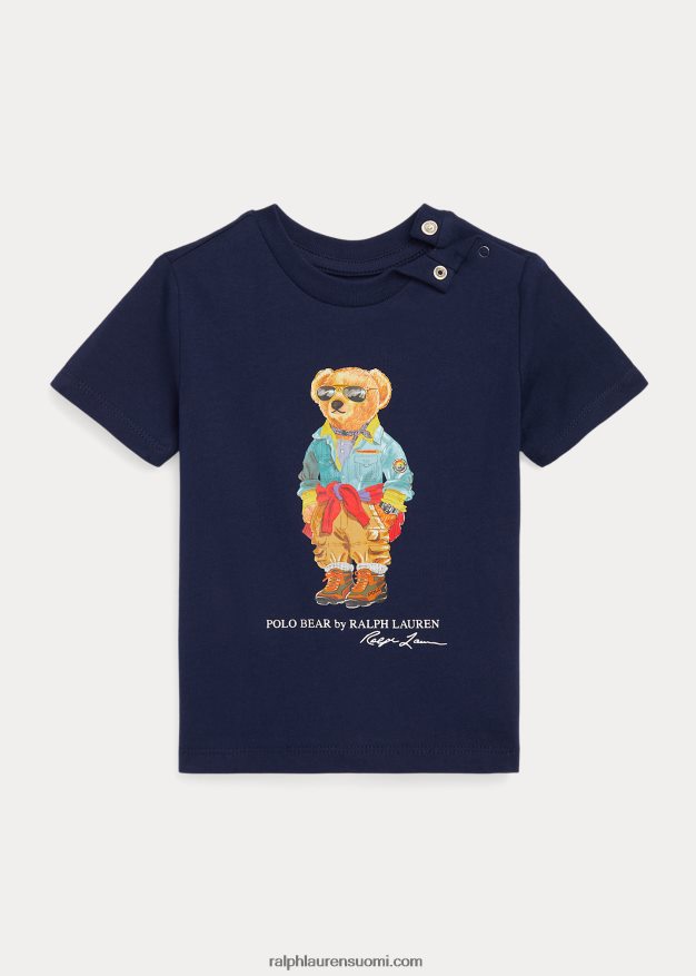 Ralph Lauren vauva poolo karhu puuvilla jersey t-paita 0Z24ZR8248 risteily laivaston matkakarhu