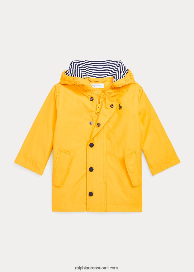 Ralph Lauren vauva hupullinen sadetakki 0Z24ZR8330 liukas keltainen