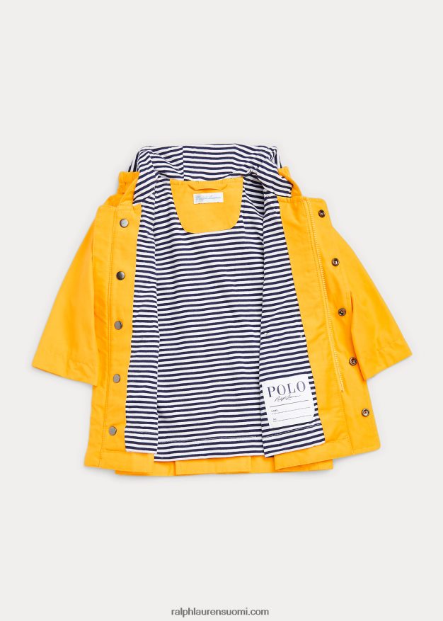 Ralph Lauren vauva hupullinen sadetakki 0Z24ZR8330 liukas keltainen