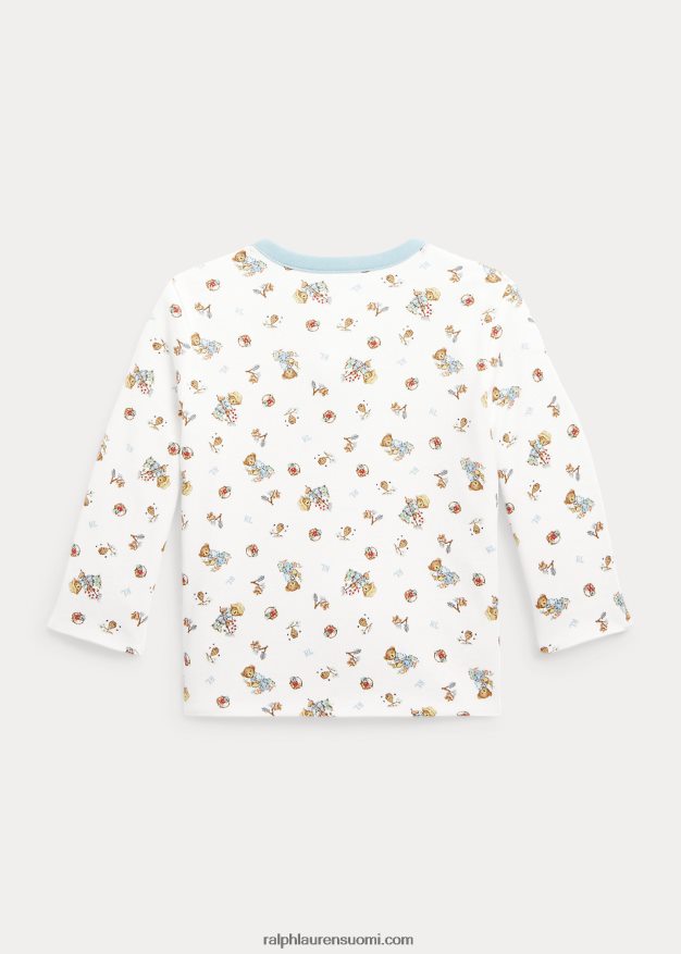 Ralph Lauren vauva polo bear käännettävä puuvillatakki 0Z24ZR8013 poika puutarhakarhu/sininen muistiinpano