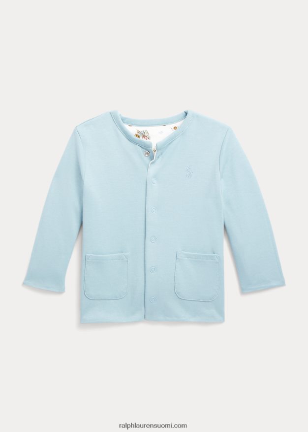 Ralph Lauren vauva polo bear käännettävä puuvillatakki 0Z24ZR8013 poika puutarhakarhu/sininen muistiinpano